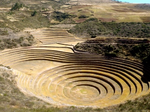 First view of the agricultural experiments done by the Incas